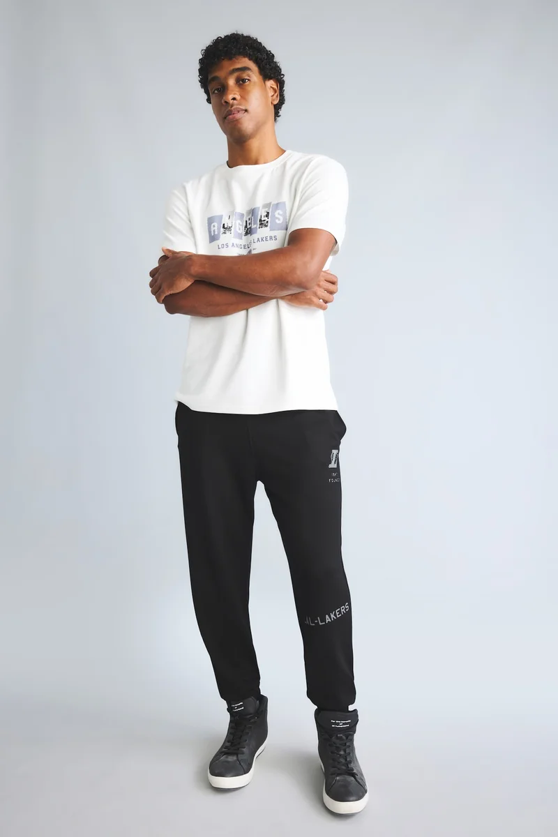 Defacto NBA Los Angeles Lakers Standard Fit Printed Scuba Joggers