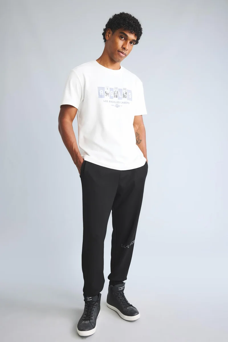 Defacto NBA Los Angeles Lakers Standard Fit Printed Scuba Joggers
