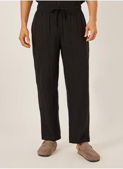 Styli Solid Resort Collar Relaxed Fit Shirt and Trousers Co-Ords  - Image 5