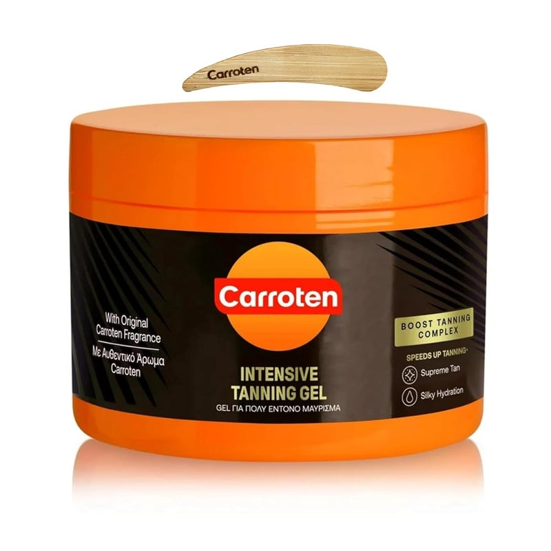 Carroten Intensive Tanning Gel SPF0  Spatula  Exceptional Rich and Instant Tanning Result  with Sesame Oil and Calendula Extract