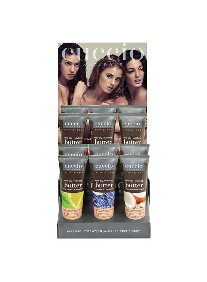 Cuccio Naturale Butter Blends - Ultra-Moisturizing, Renewing Scented Body Cream - Deep, Renewing Hydration For Dry Skin Repair - Made With All Natural Ingredients - White Limetta & Aloe Vera - 4 Oz - Image 2