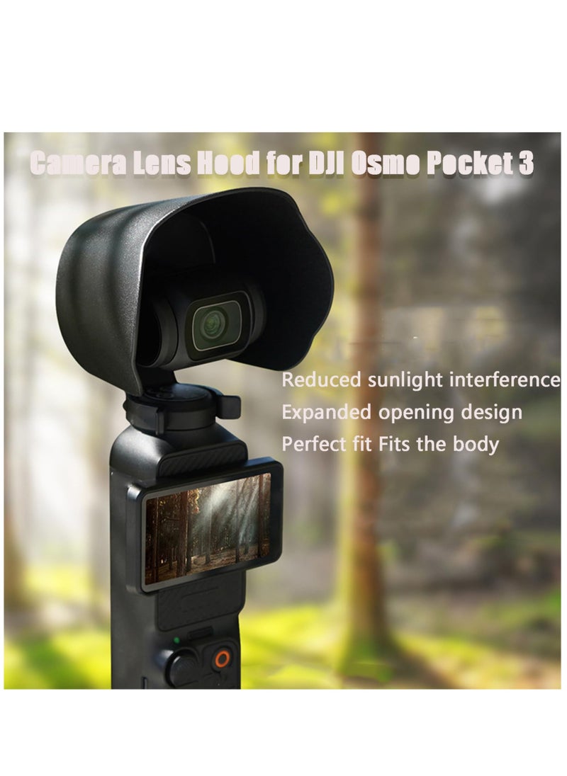 Generic - Camera Lens Hood For DJI Osmo Pocket 3 Anti-Glare Lens Sun Hood/Osmo Pocket 3 Camera Accessories - Image 1