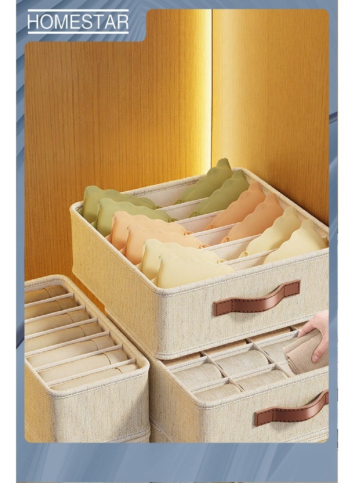 هومستر 3 أحجام ملابس تخزين صناديق خزانة ملابس قابلة للتراكم صناديق منظمة للملابس الداخلية والجوارب والصدرة الداخلية والعناقات والبيجاما والقميص وملابس الصالة إلخ - Image 4