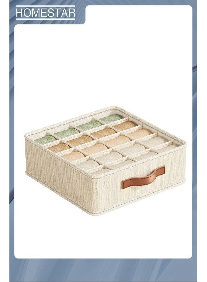 هومستر 3 أحجام ملابس تخزين صناديق خزانة ملابس قابلة للتراكم صناديق منظمة للملابس الداخلية والجوارب والصدرة الداخلية والعناقات والبيجاما والقميص وملابس الصالة إلخ - Image 3