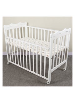 Generic Wooden Baby Bed 120x60cm - 512 White  - Image 1