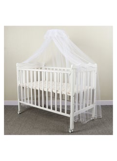 Generic Wooden Baby Bed 120x60cm - 512 White  - Image 2