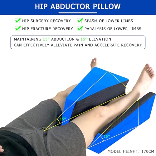 bibahala Hip Abduction Pillow Knee Wedge Leg Lifter for After Knee Surgery Replacement Recovery Aids Hip Abductor Pillow Maintain Leg Fixators While Sleeping Right - Image 3