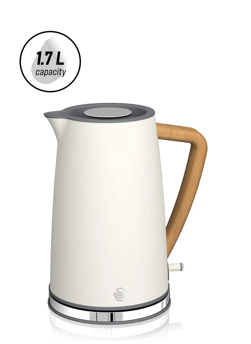 Swan Nordic Cordless Kettle White 1.7L  - Image 1