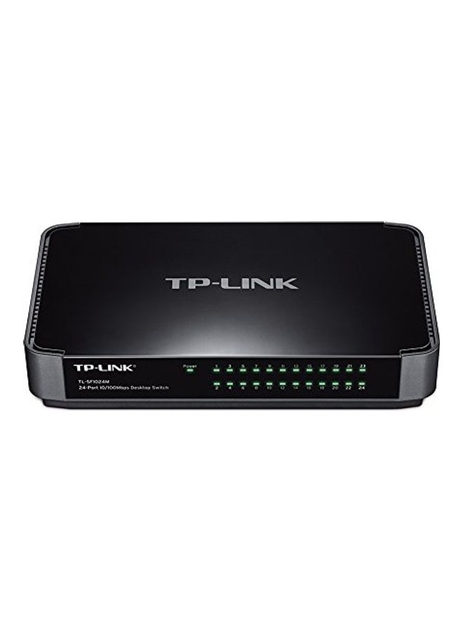 TP-LINK 24-Port 10/100Mbps Desktop Switch (TL-SF1024M) Black - Image 1