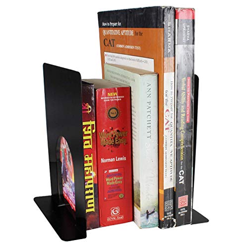 APPUCOCO MS Metal Bookend for Office - 2 Per Pack (Black) - Image 3