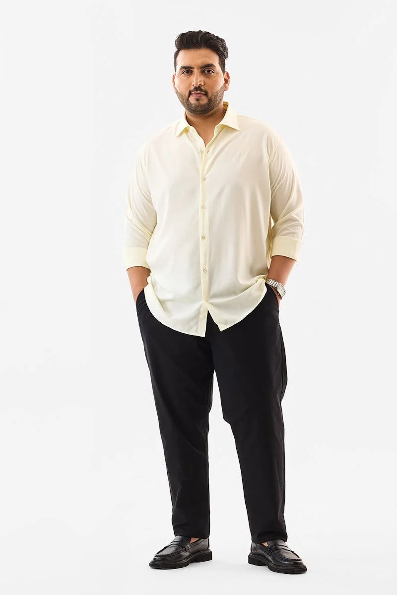 سنيتش قميص مقاس كبير فيسكوز % بقصة عادية