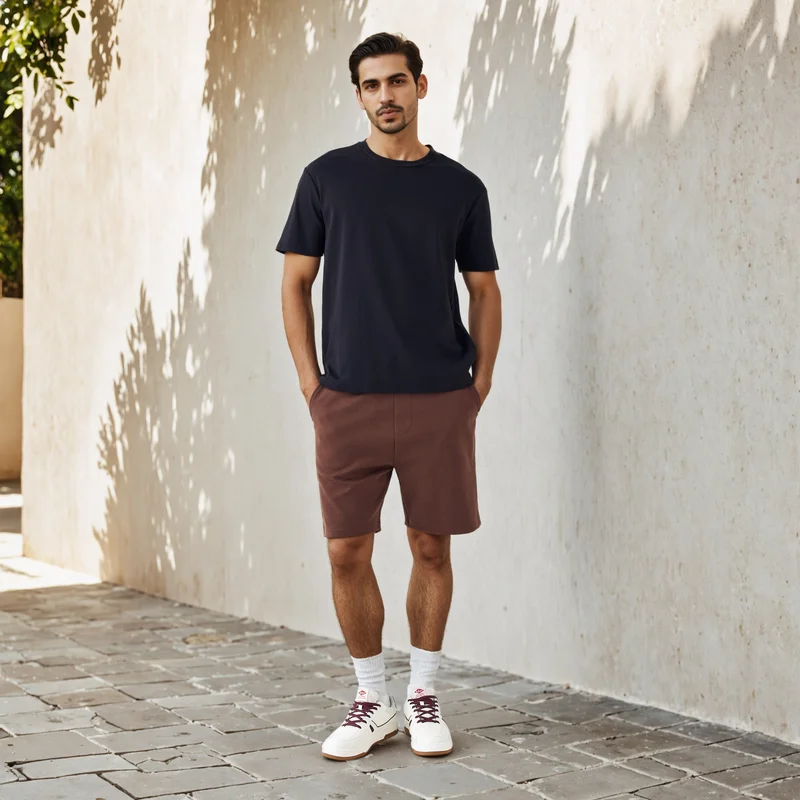 Splash FAV Regular Fit Scuba Shorts with Drawstring Closure