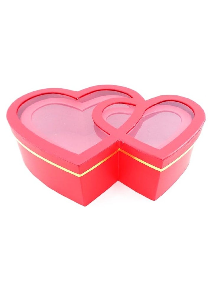Generic - Heart Shape Gift Box 2Pcs Set 38x24x11.5CM Premium Packaging for Special Occasions Weddings Valentine's Day and Gifts Elegant Heart Shaped Box Set for Unique Presentations - Image 1