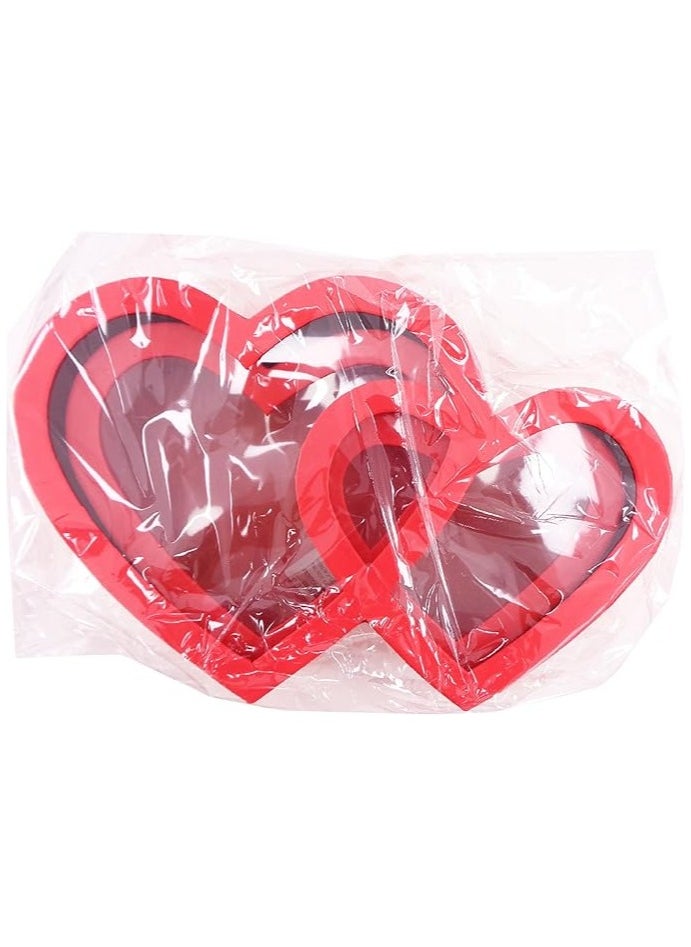 Generic - Heart Shape Gift Box 2Pcs Set 38x24x11.5CM Premium Packaging for Special Occasions Weddings Valentine's Day and Gifts Elegant Heart Shaped Box Set for Unique Presentations - Image 1