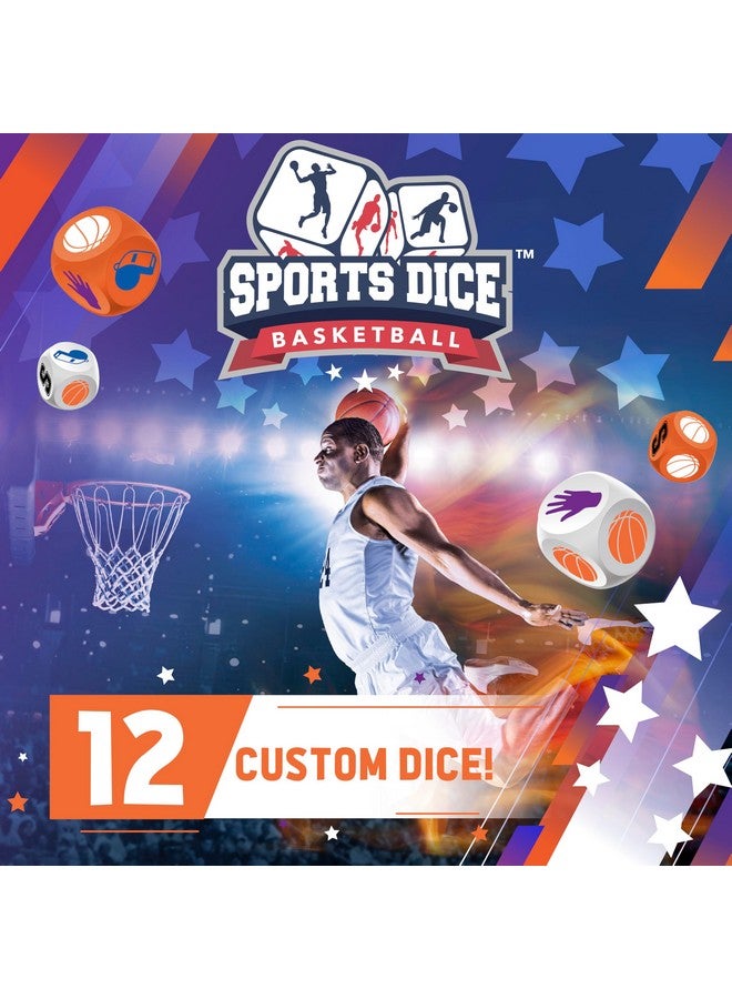 FoxMind Games: Sports Dice Basketball - Throw The Ball On Net & Dunk to Win, Rolling Board Game, Fun & Easy to Learn, Family-Kids Ages 8+ 2-4 Players - Image 5