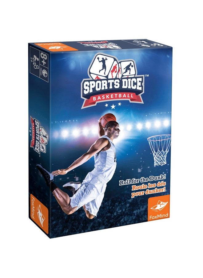 FoxMind Games: Sports Dice Basketball - Throw The Ball On Net & Dunk to Win, Rolling Board Game, Fun & Easy to Learn, Family-Kids Ages 8+ 2-4 Players - Image 1