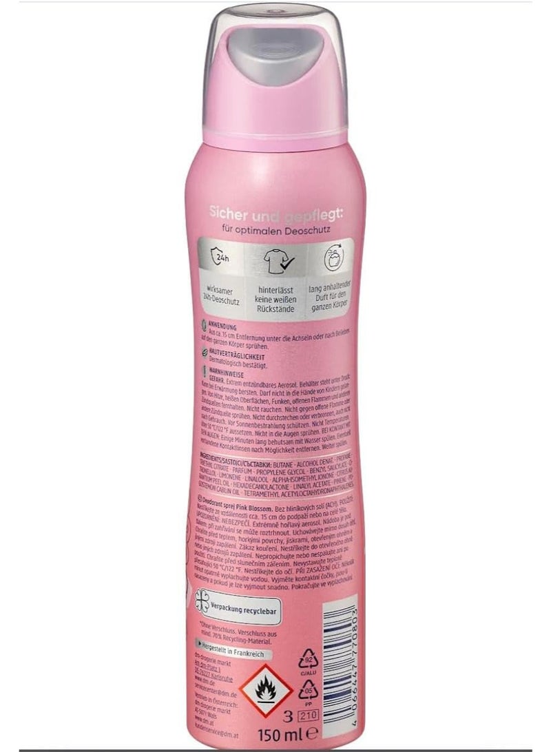 Balea Deodorant spray perfume Pink Blossom, 150 ml, A fabulous fragrance experience and exceptionally long-lasting protectio - Image 2