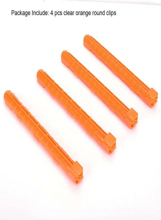 OIMIO 12-Round Magazine, 4 Pack Round Magazines Bullet Clips for Nerf Rival (Orange) - Image 3