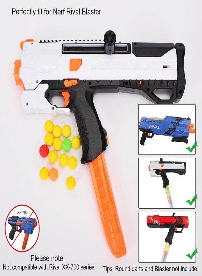 OIMIO 12-Round Magazine, 4 Pack Round Magazines Bullet Clips for Nerf Rival (Orange) - Image 5