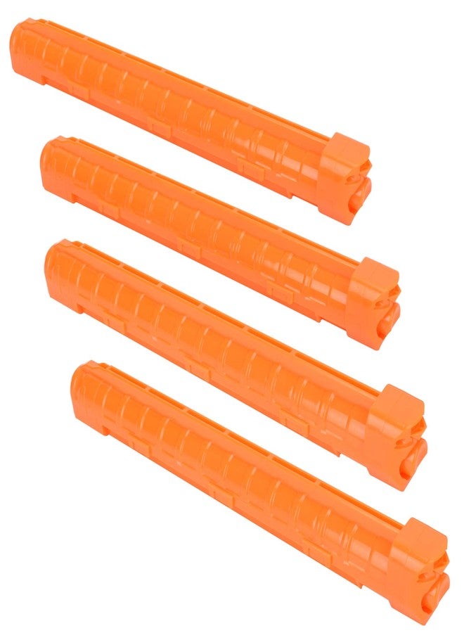 OIMIO 12-Round Magazine, 4 Pack Round Magazines Bullet Clips for Nerf Rival (Orange) - Image 1