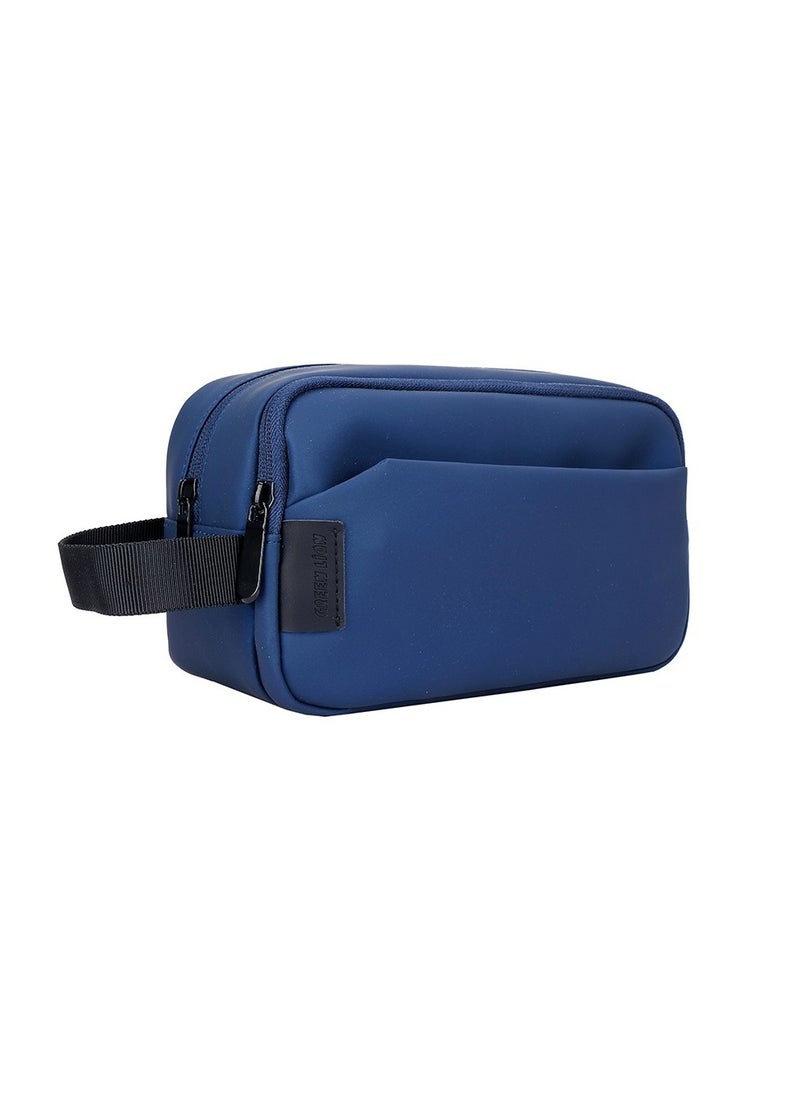 GREEN LION Urban Travel Pouch / Perfect for Home & Travel / Strong Bearing Capacity / Fits More Accessories / Reinforced Handle / Cable Organizer / Multi Ports / Double Polyester - Blue  - Image 1