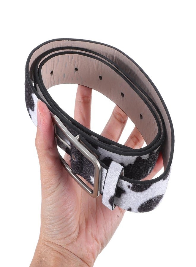 TENDYCOCO Waist Belts for Women Cow Print Leather Belt Animal Print Belt - Image 5