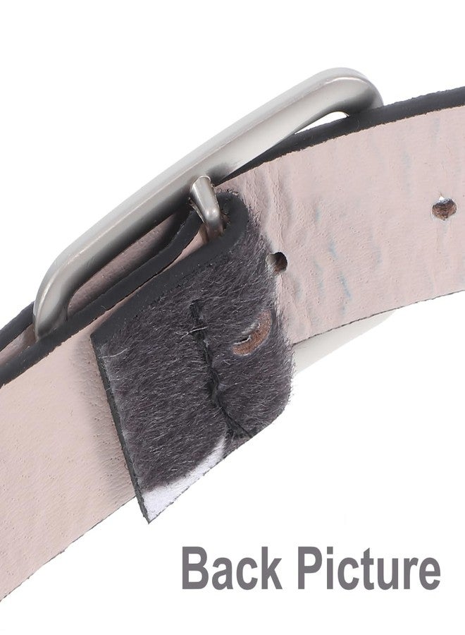 TENDYCOCO Waist Belts for Women Cow Print Leather Belt Animal Print Belt - Image 4