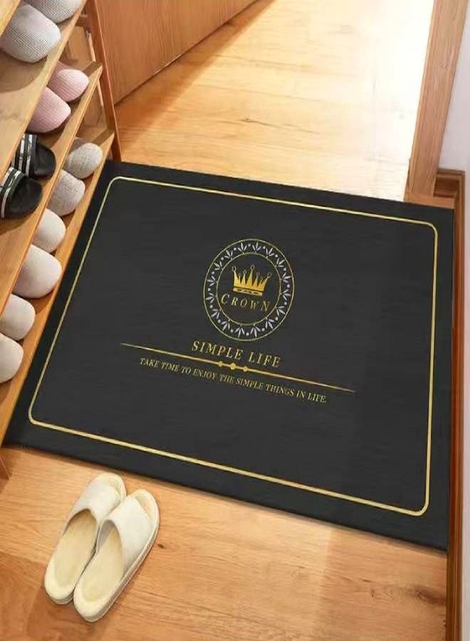 حصيرة ترحيب لمدخل الباب سجادة هندسية 90 × 60 سم - Image 1