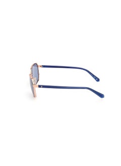 GUESS Men's UV Protection Rectangular Shape Sunglasses - GU0011728V59 - Lens Size: 59 Mm - Shiny Rose Gold  - Image 2