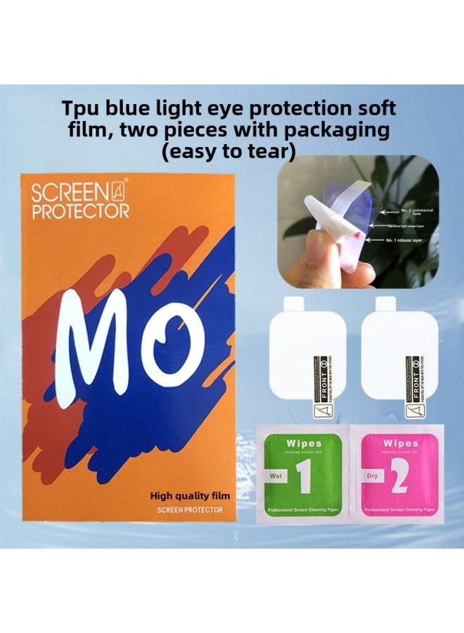 Suitable For Honor Pro HaylouWatch Watch Film PMMA Composite Hot Bending Full Screen TPU Water Coagulation Protective Film-Color:TPU Blue Light Eye Protection Soft Film (easy To Tear) Two Pieces-Size:Honor Choose Haylou Watch - Image 1