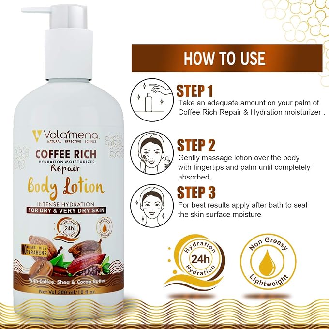 VOLAMENA WITH DEVICE body lotions (Coffee rich body lotion) - Image 3