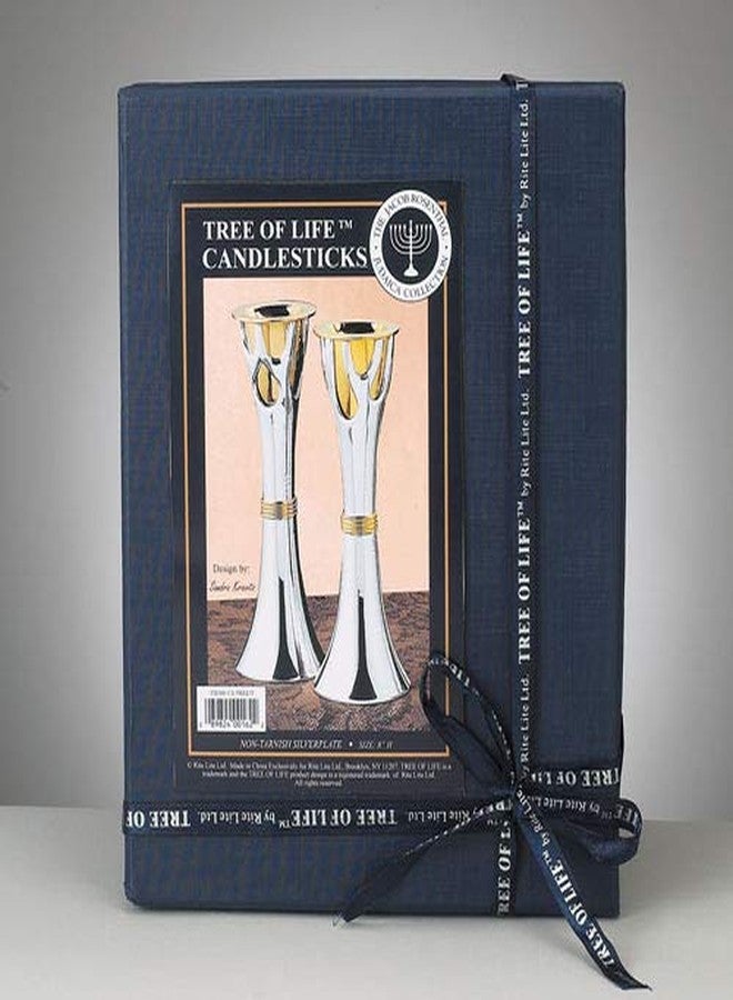 Rite Lite Tree of Life™ Luxury Candlestick Set Beautiful Shabbat Candle holder 4" - Image 2