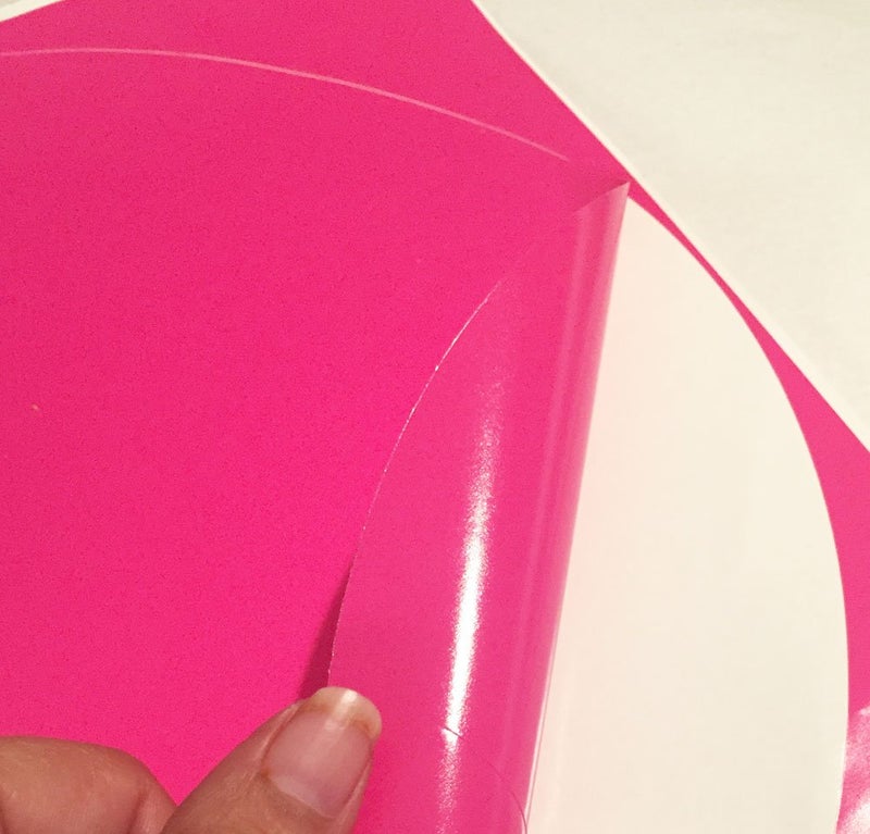 Create-A-Mural Polka Dot Wall Decals (63) Girls Room Wall Decor Stickers, Wall Dots, Vinyl Circle Peel & Stick DIY Bedroom, Playroom, Kids Room, Baby Nursery Toddler to Teen Bedroom Decoration 3"-6.5" (Hot Pink) - Image 3