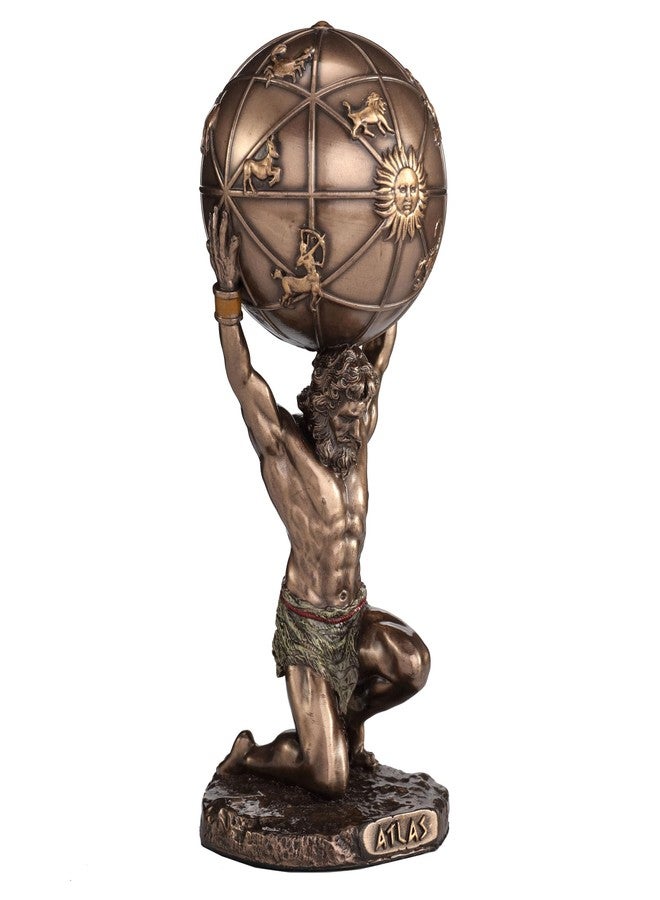Veronese Design 5 1/2 Inch Atlas The Titan Who Holds The Sky Resin Sculpture Cold Cast Bronze Finish - Image 2