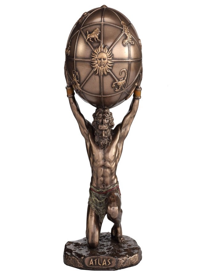 Veronese Design 5 1/2 Inch Atlas The Titan Who Holds The Sky Resin Sculpture Cold Cast Bronze Finish - Image 1