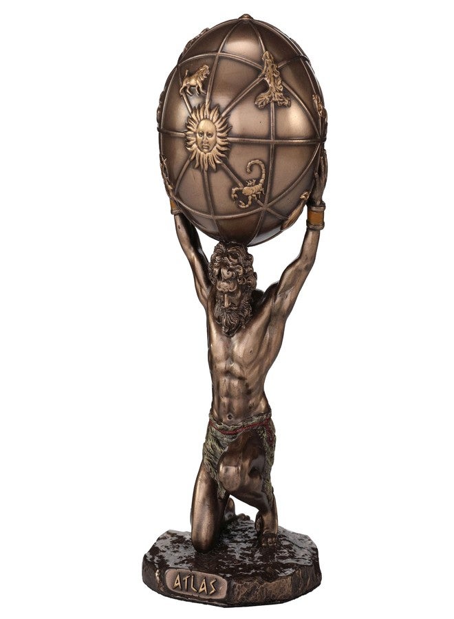 Veronese Design 5 1/2 Inch Atlas The Titan Who Holds The Sky Resin Sculpture Cold Cast Bronze Finish - Image 3