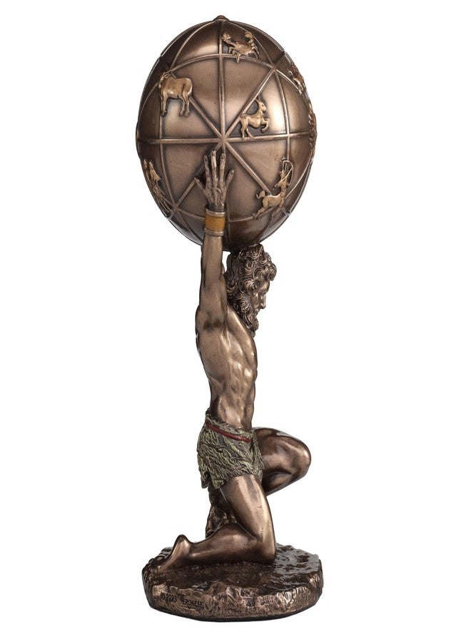 Veronese Design 5 1/2 Inch Atlas The Titan Who Holds The Sky Resin Sculpture Cold Cast Bronze Finish - Image 5