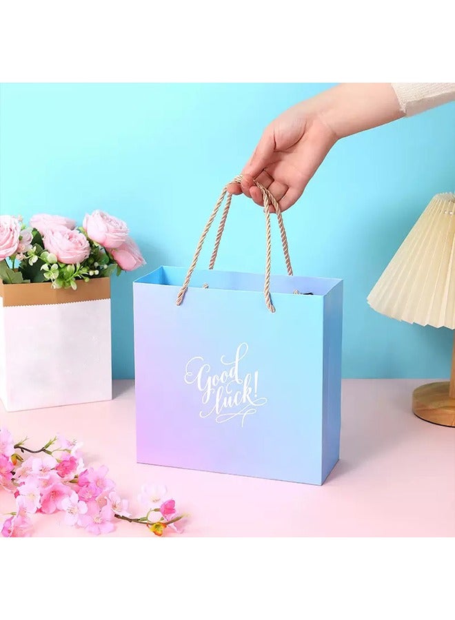 بوفان صندوق هدايا مزود بغطاء وصندوق هدايا مزود ببطاقة تهنئة وورق ممزق وصناديق هدايا ممغنطة وكبير لحفل الزفاف وأعياد الميلاد والذكرى السنوية (وردي) - Image 4