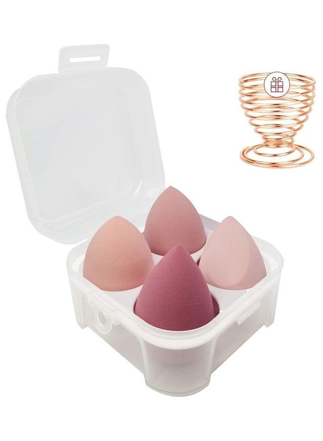 NIBEMINENT 4 -Piece Makeup Sponges Blender Multicolour - Image 1