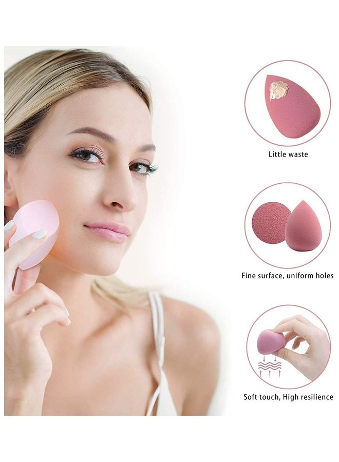 NIBEMINENT 4 -Piece Makeup Sponges Blender Multicolour - Image 3