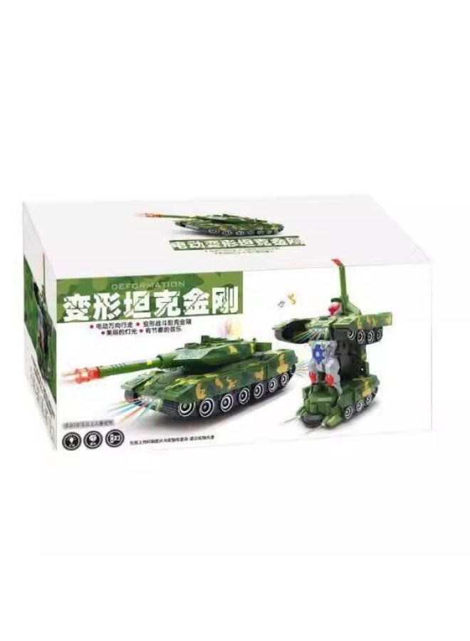 Same Electric Universal Automatic Deformation Tank Car Obstacle Avoidance Driving Car Toy One-piece Delivery-Specifications:Battery Version (comes With Three Batteries) - Image 3