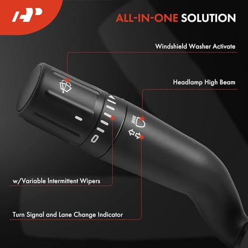 A-Premium Turn Signal Windshield Wiper Multifunction Switch Compatible with 2011 2012 2013 Ford F-150 F150, F250/350/450/550 Super Duty, SW-6874, BC3Z-13K359-BA Headlight Dimmer Switch - Image 3