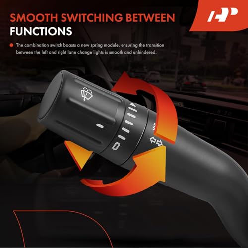 A-Premium Turn Signal Windshield Wiper Multifunction Switch Compatible with 2011 2012 2013 Ford F-150 F150, F250/350/450/550 Super Duty, SW-6874, BC3Z-13K359-BA Headlight Dimmer Switch - Image 4