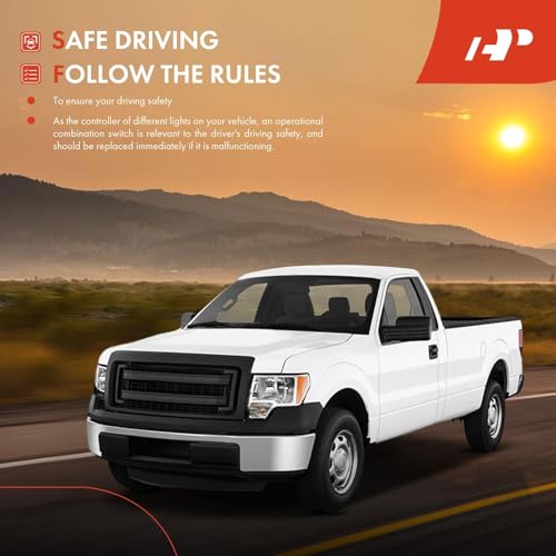 A-Premium Turn Signal Windshield Wiper Multifunction Switch Compatible with 2011 2012 2013 Ford F-150 F150, F250/350/450/550 Super Duty, SW-6874, BC3Z-13K359-BA Headlight Dimmer Switch - Image 5