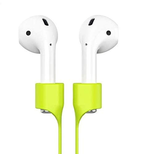 MStick Anti-Lost Magnetic Strap Silicone Cable String for Apple Wireless Earphones (Neon Green) - Image 1