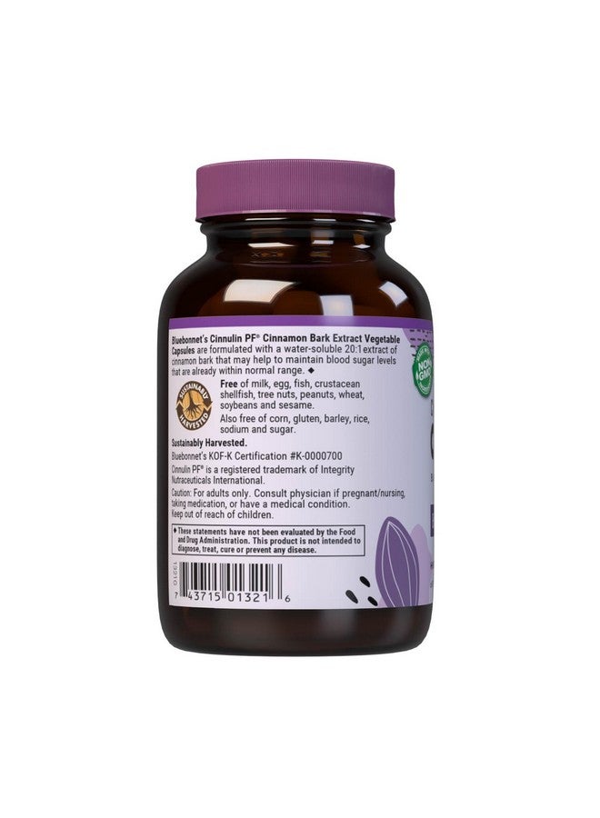 BlueBonnet Cinnulinpf Cinnamon Bark Extract Supplement, 60 Count, White - Image 3