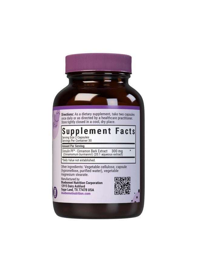 BlueBonnet Cinnulinpf Cinnamon Bark Extract Supplement, 60 Count, White - Image 2