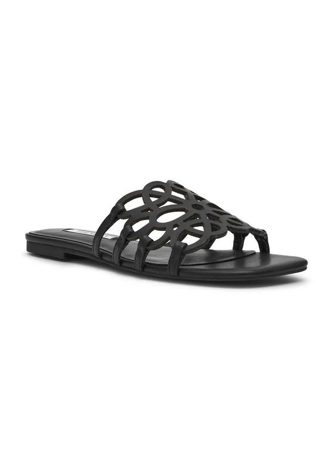 Steve Madden Lotus-Cn Women'S Black Flat Sandals