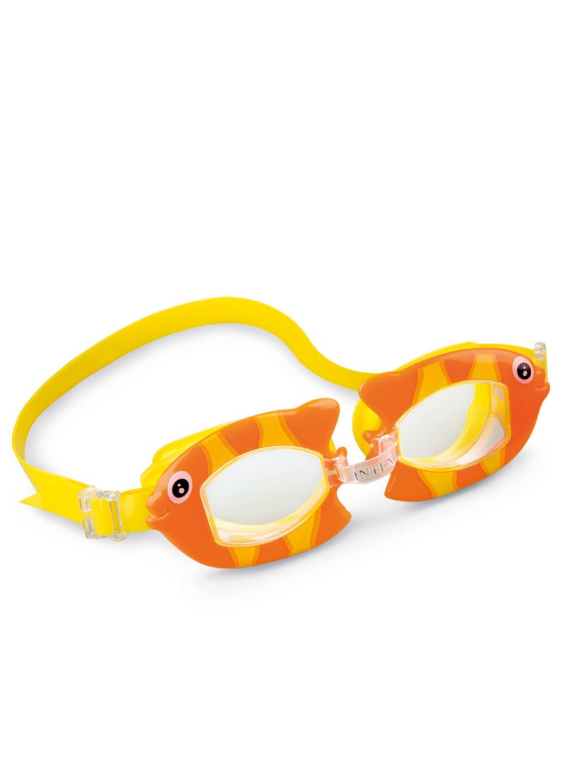 INTEX 55603-Fun Swimming Goggles For Kids,  Flatfish  - Image 1
