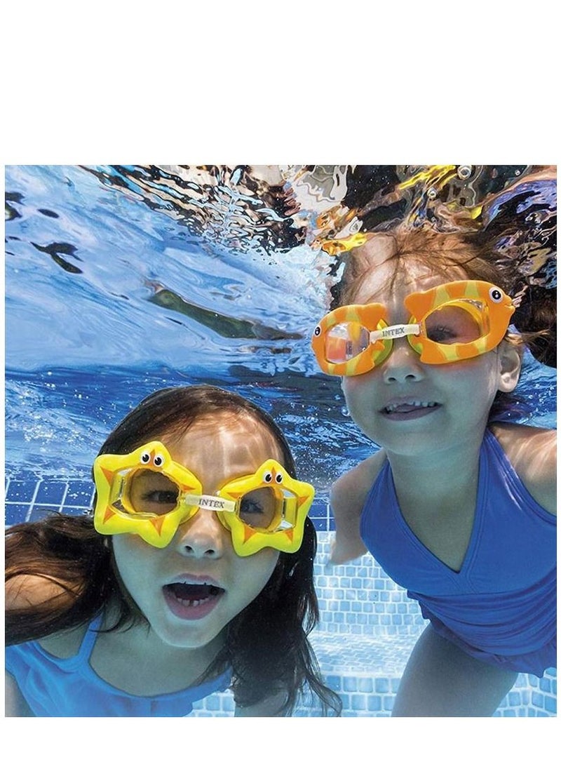 INTEX 55603-Fun Swimming Goggles For Kids,  Flatfish  - Image 3